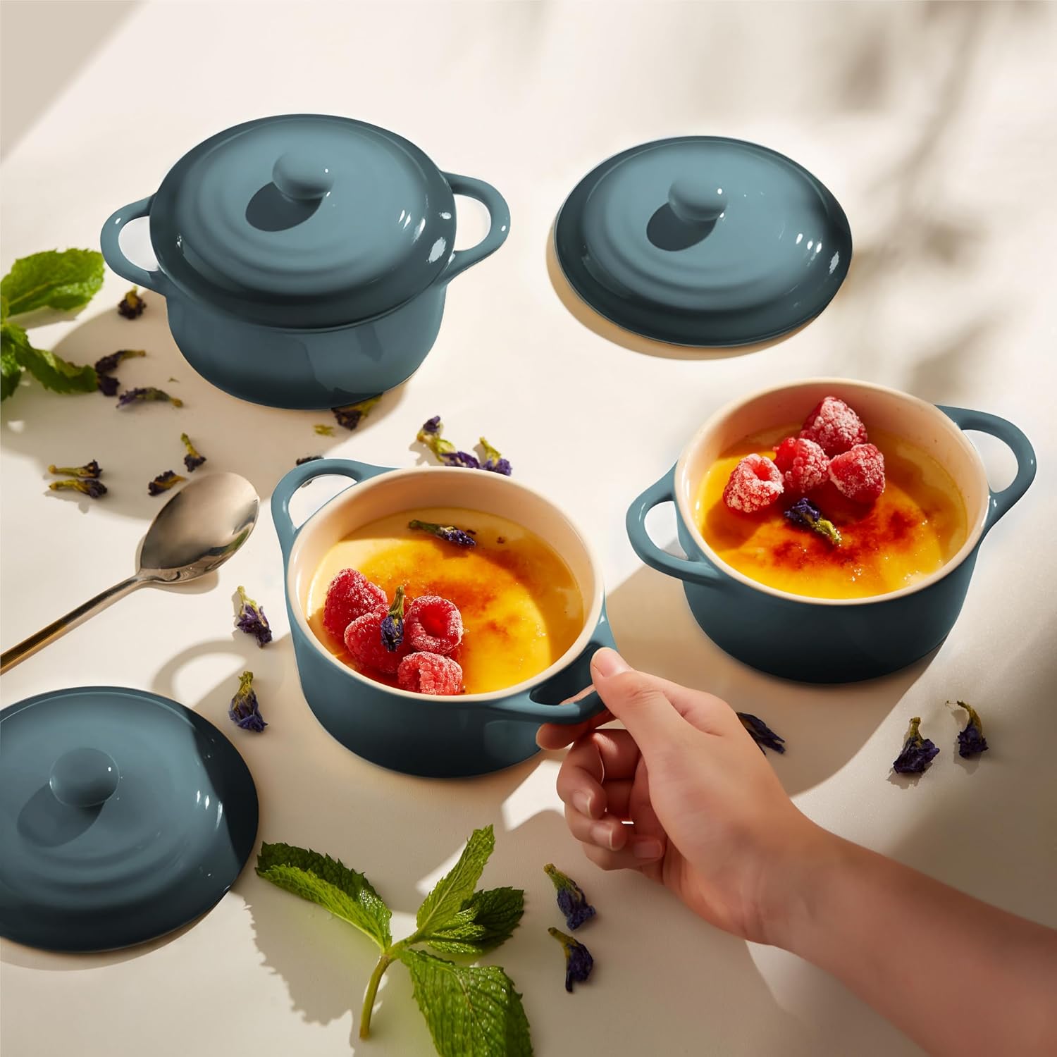 Kook Ceramic Mini Cocotte Set